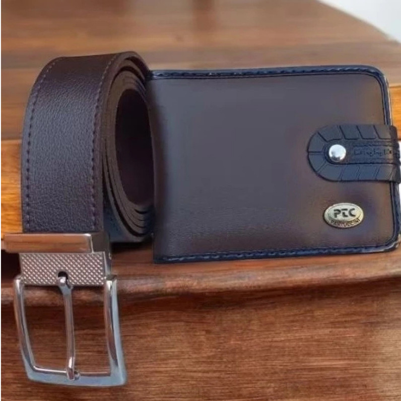 Kit Carteira Masculina Grande fecho de Botão Pantuccine