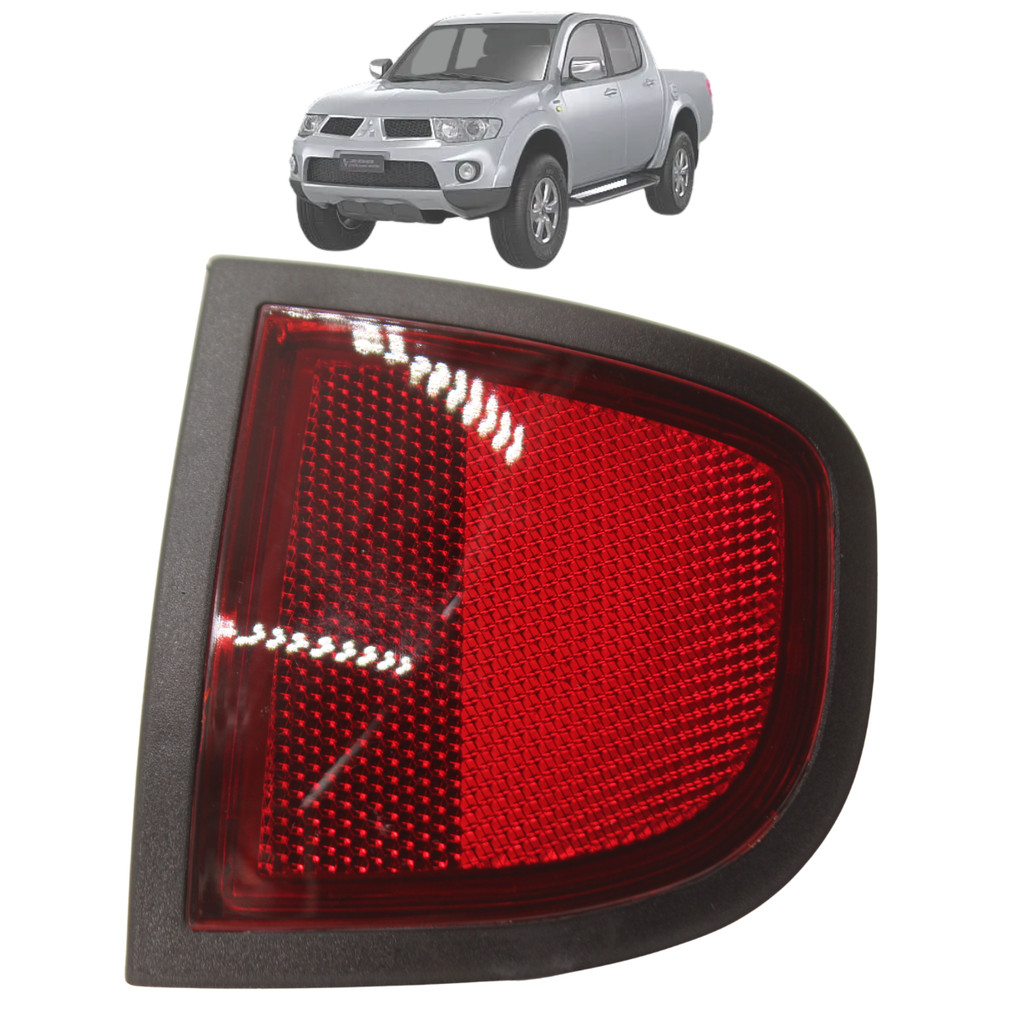 Lanterna Refletor Parachoque Traseiro L200 Triton 2008 2009 2010 2011 2012 2013 2014 2015
