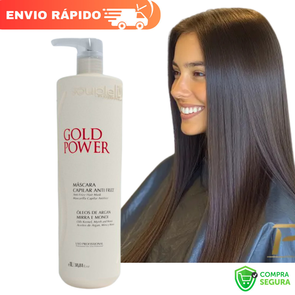Máscara Selante Térmico Gold Power SoupleLiss Profissional 1L