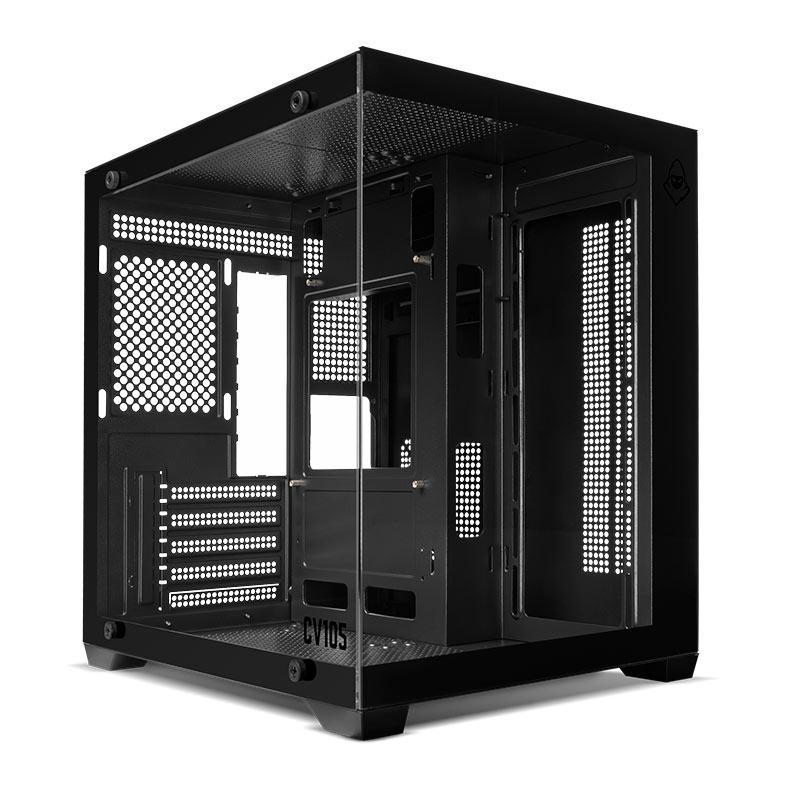 Gabinete Gamer Mancer CV105, Mini-Tower, Lateral de Vidro, Preto, MCR-CV105-BK em Oferta na Shopee