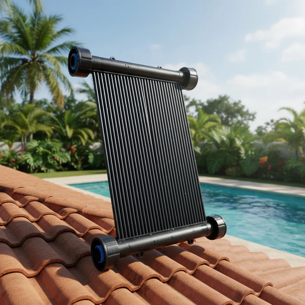 1 Placa Solar 4m Rosca TS Solar Para Piscina – Aquecimento Solar Coletor Eficiente