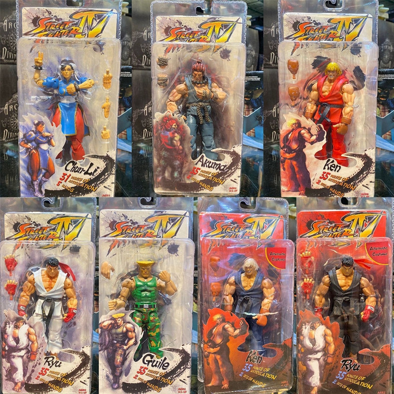 Figura de Ação em PVC de 16cm do Capcom Japonês "Street Fighter" com Devil Dragon, Chun-Li e Jill, em Embalagem Blister,