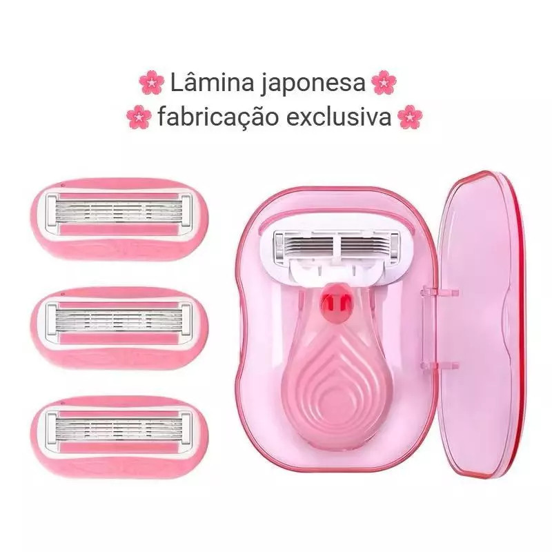 Gillette Venus Mini barbeador portátil pacote de viagem com 2 lâminas de reposição ferramenta útil de barbear portátil