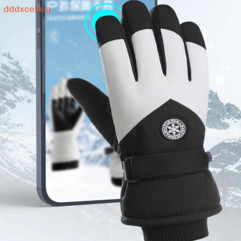 [dddxcebua] Luvas Quentes Para Esqui De Inverno Com Tela Sensível Ao Toque , À Prova D'água , Resistente Desgaste De Ven