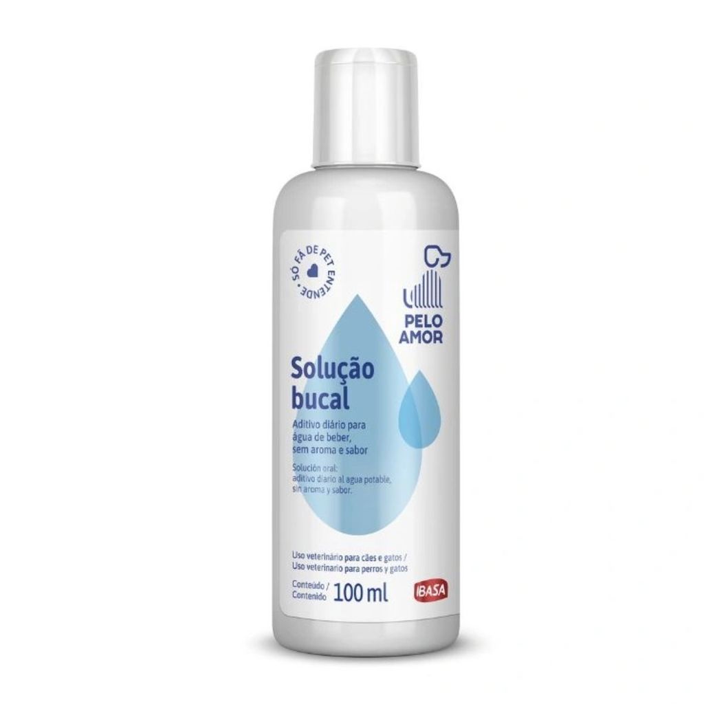 Solucao Bucal Pelo Amor Para Cães e Gatos 100ml - IBASA