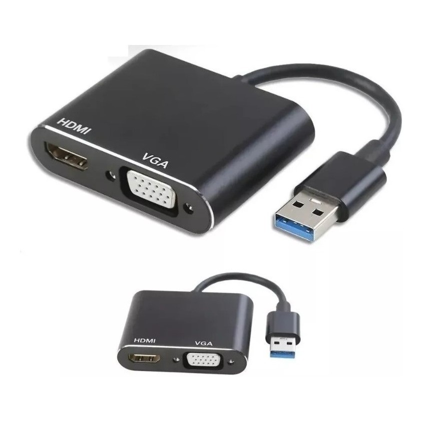 Cabo Adaptador Usb 3.0 Para Hdmi Vga Video Audio 1080p em Oferta na Shopee