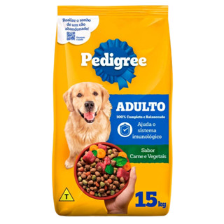 Ração Pedigree Para Cachorros Adultos 12 meses a 7 anos Carne e Vegetais 15,0kg em Oferta na Shopee