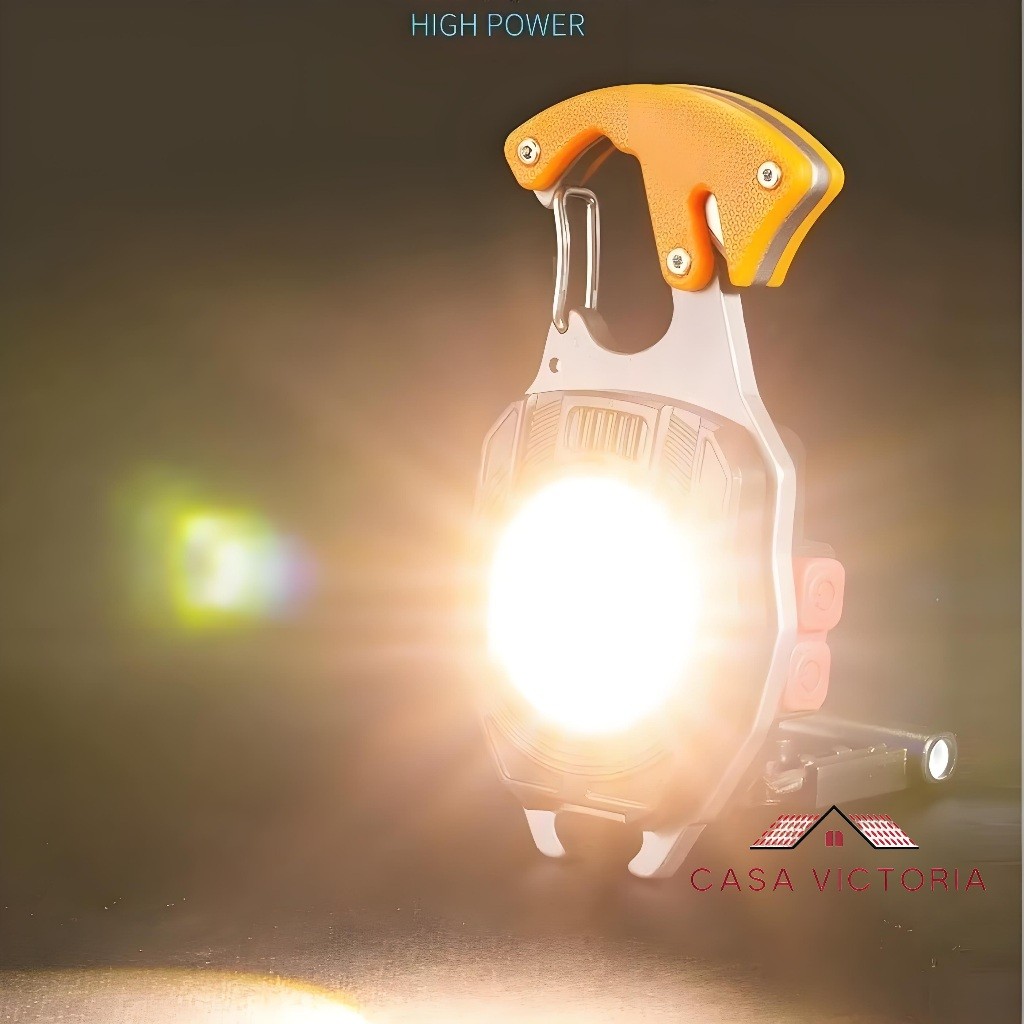 Rechargeable Mini LED Flashlight Multifunctional Wrench, Adjustable Brightness