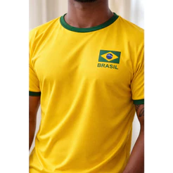 Camiseta Brasil Dry-fit 2026 Torcida Esportiva Copa Patriota