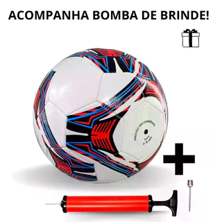 Kit – 10 a 40 Bolas de Futebol No5 Profissional + Bomba Campo Quadra Society