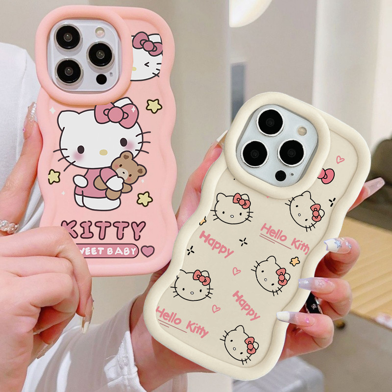 Capa Fofa Sanrio Hello Kitty Para Samsung Galaxy A56 A15 A16 A17 A36 A26 A55 A06 A07 A14 A34 A54 5G Caixa De Telefone De
