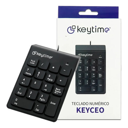 Teclado Mini Numerico Usb Slim 18 Teclas Notebook Pc Preto Preto Português Brasil