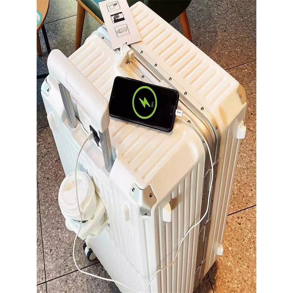 Quadro de alumínio para bagagem, grande capacidade, multifuncional, roda Universal, novo estilo, bagagem de viagem, home
