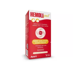 Hemolipet Suspensão Suplemento Para Cães e Gatos Avert 30ml