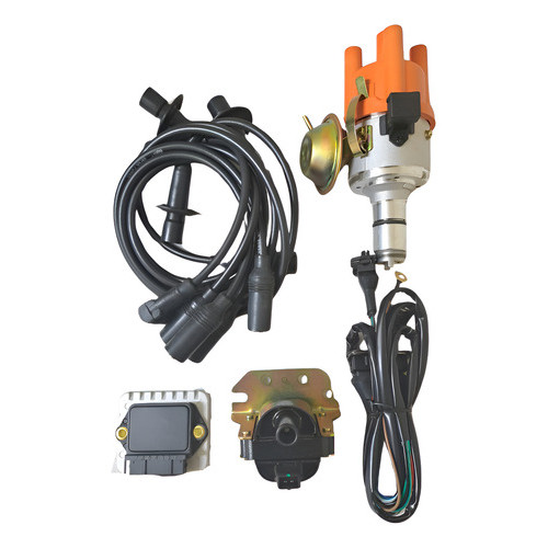 Kit Ignição Eletrônica Fusca + Jg Cabos De Vela Sensor Hall