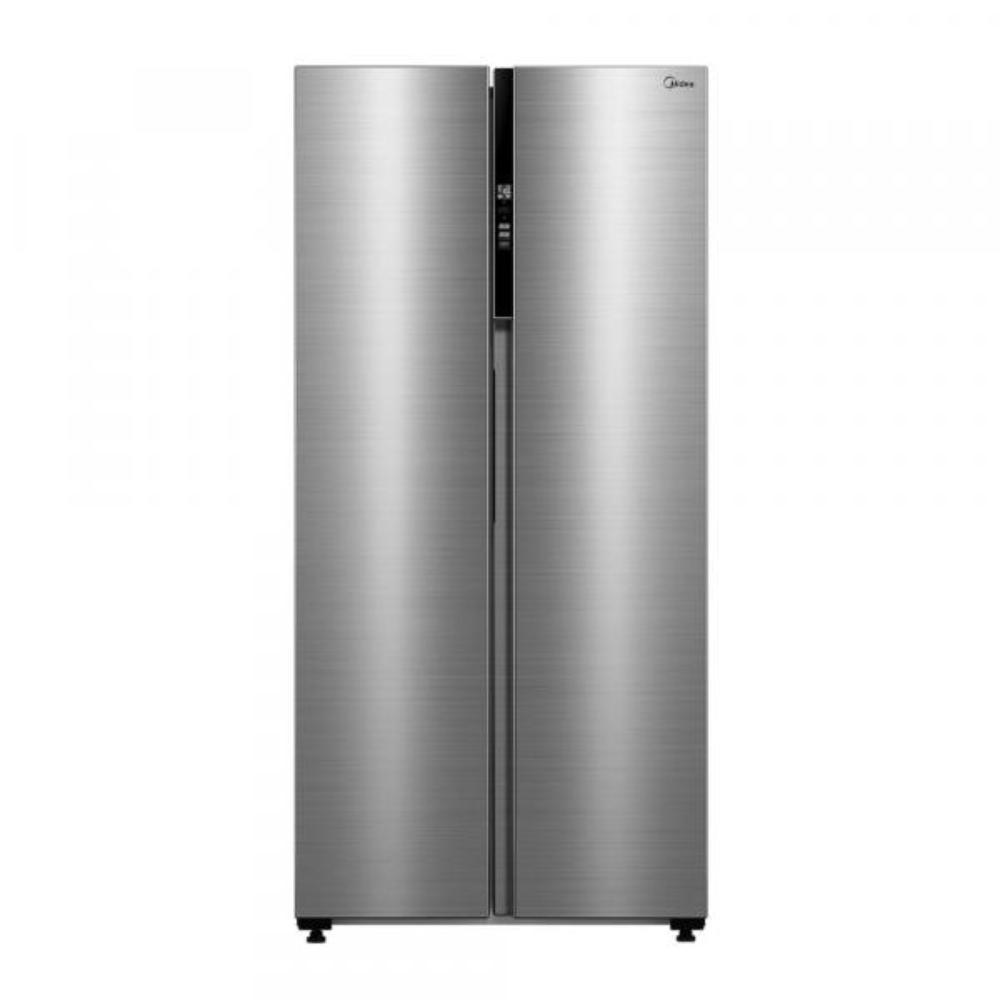 Geladeira Side by Side Midea 442L Inverter Frost Free MD-RS598 Inox 220V com App e Freezer 176L