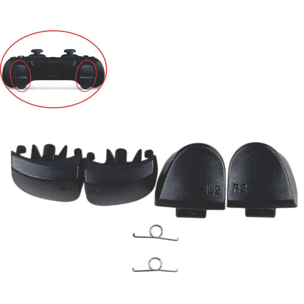 Botões L1 R1 L2 R2 e 2 molas para controle Dualsense de PS5
