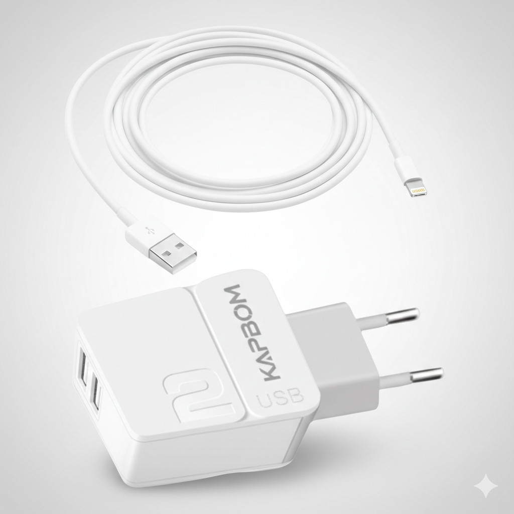 Carregador Turbo 2 Usb Para iPhone 7, 8 Plus, X, Xr, 11, 12 Pro Max - O MELHOR PARA O SEU APARELHO