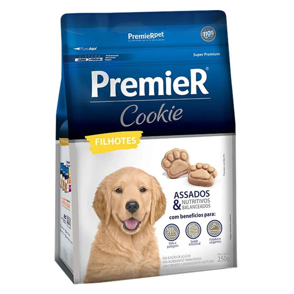 Biscoito Premier Cookie para Cães Filhotes 250g