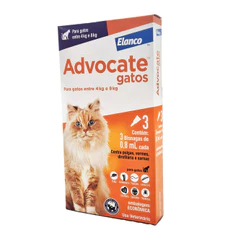 Antipulgas Advocate Gatos 4 a 8kg 3 pipetas