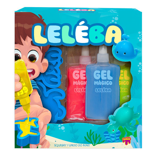 Leléba Fazer Gel Mágico Slime Gelelé Forminha Fundo Do Mar
