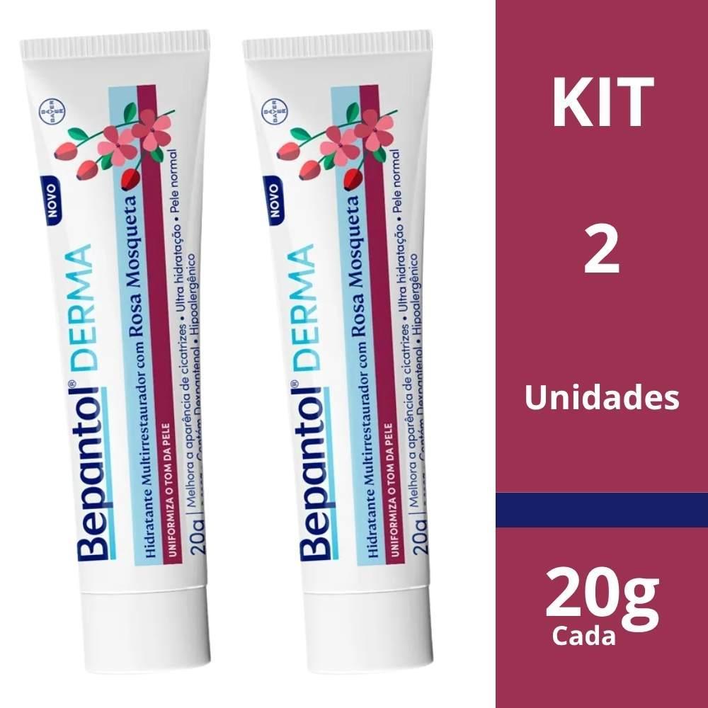 Kit 2 Unidades Bepantol Derma Creme Rosa Mosqueta 20g Cada