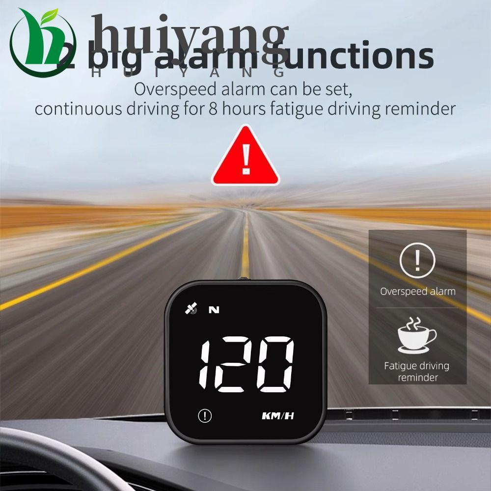 HUIYANG Car Head Up Display , Velocímetro Digital Universal De Plástico GPS Plug and Play