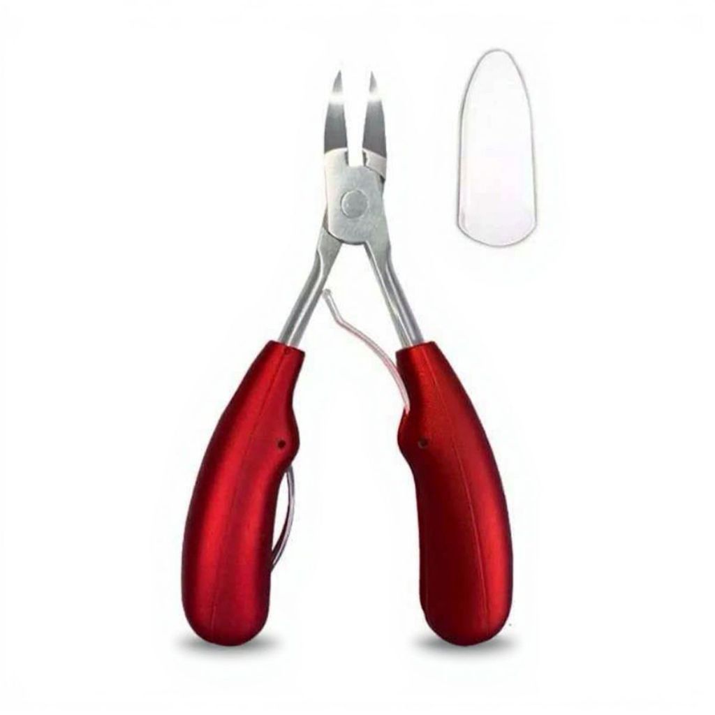 Alicate Unha Profissional Aço Inox Corte Curvado Mola Dupla Manicure Pedicure