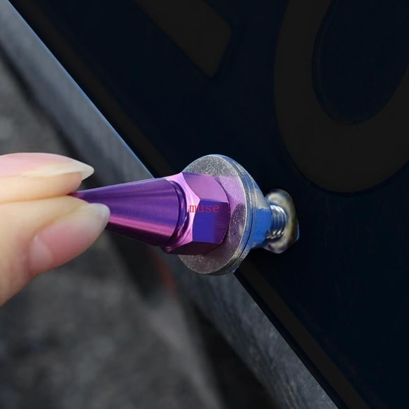 4 Peças Parafusos Fixação Placa Licença M6 Força Veículo Garante Ajuste Seguro