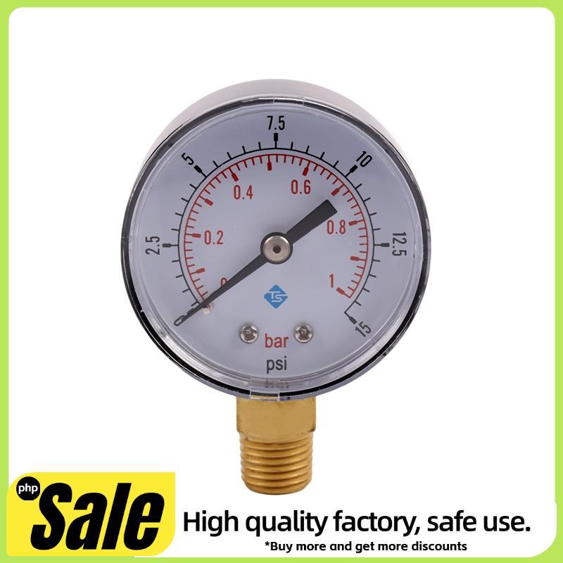 0-1bar 50mm Medidor De Pressão De Água 1/4 Polegada NPT Rosca Manômetro-50-15psi