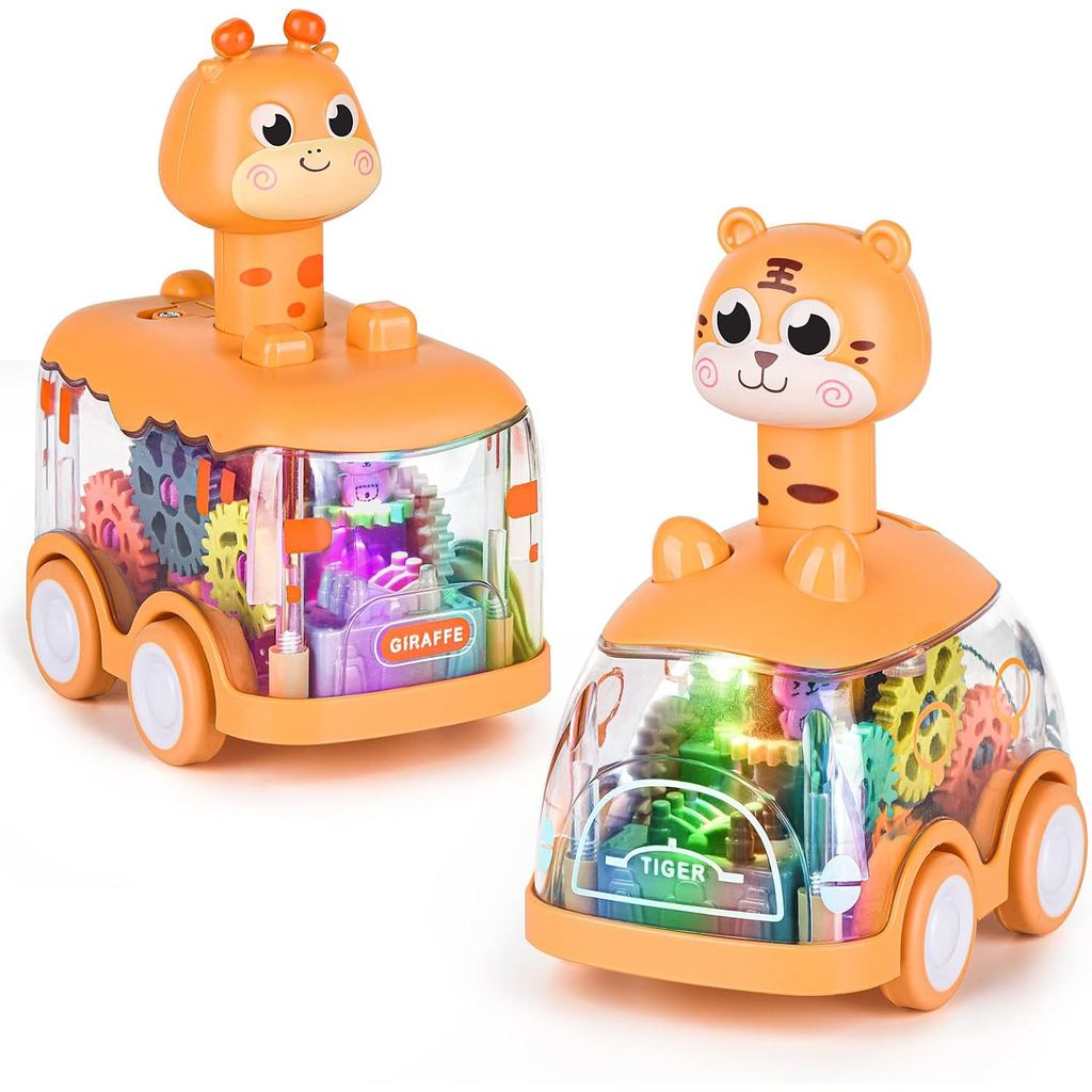 Carros de Brinquedo ShinySong para Bebês, Carro de Empurrar e Andar para Crianças Pequenas, Brinquedos Iluminados, Prese