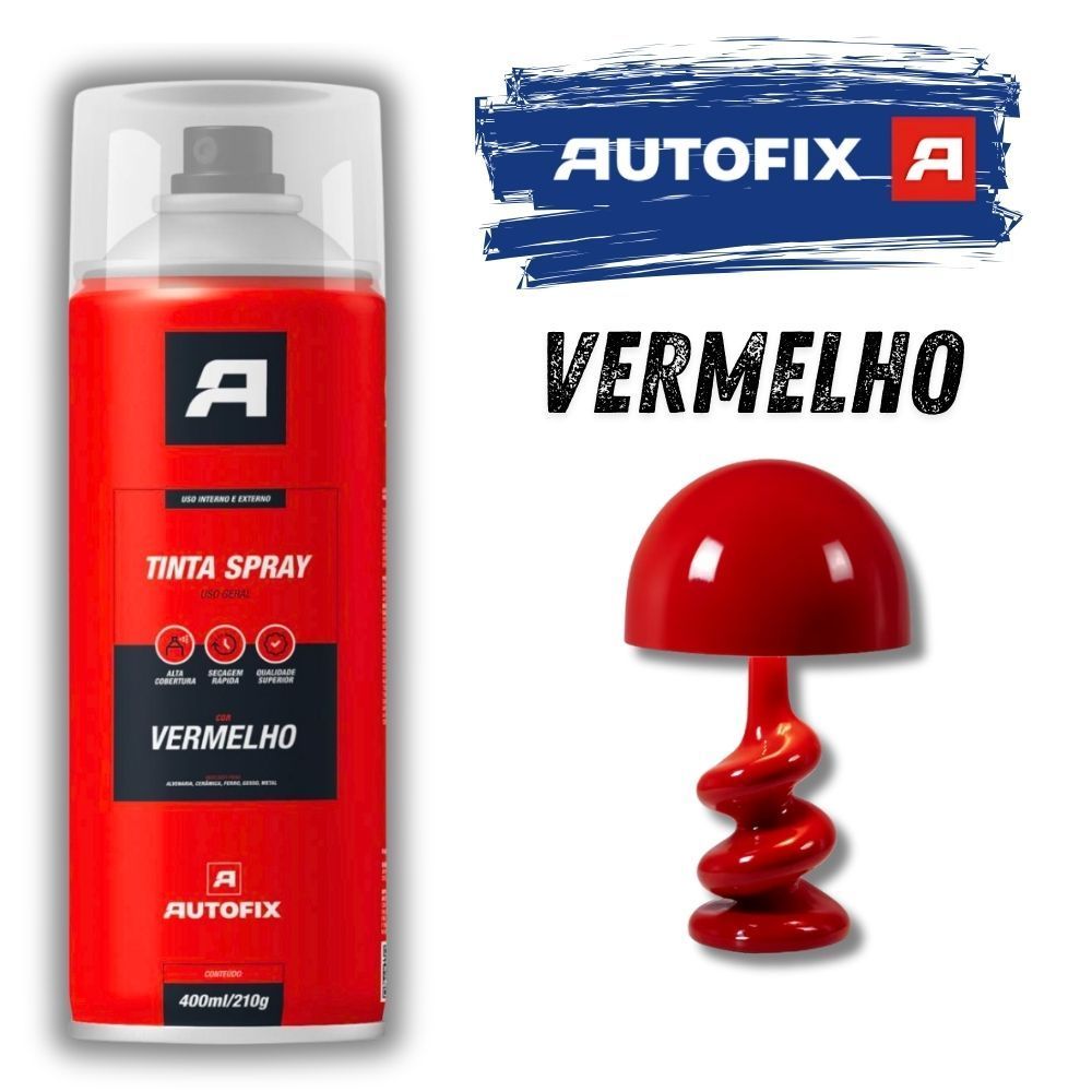 Tinta Spray Vermelho   Uso Geral  400ml – Qualidade Imensa