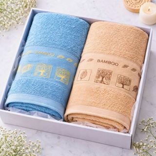 KIT 2 Toalhas de Algodão Ultra Suaves, Fofas e de Secagem  Medidas de 70X140 Cm,  Spa de Luxo Altamente Absorventes em Oferta na Shopee