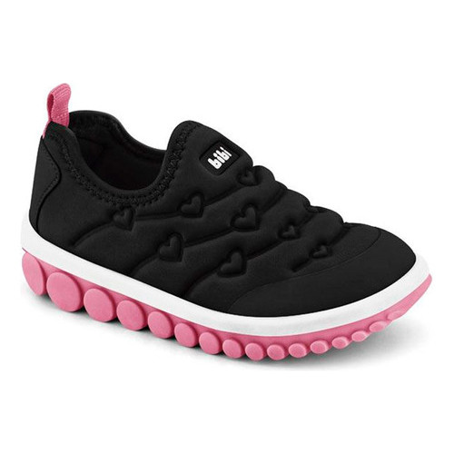 Tênis Infantil Feminino Bibi Roller 2.0 Preto Flamingo