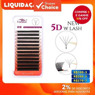 Extensões De Cílios Em Forma De W 0.07 C Curl-Ventiladores Pré-Fabricados Profissionais Estilo , Individuais Mistos De T em Oferta na Shopee