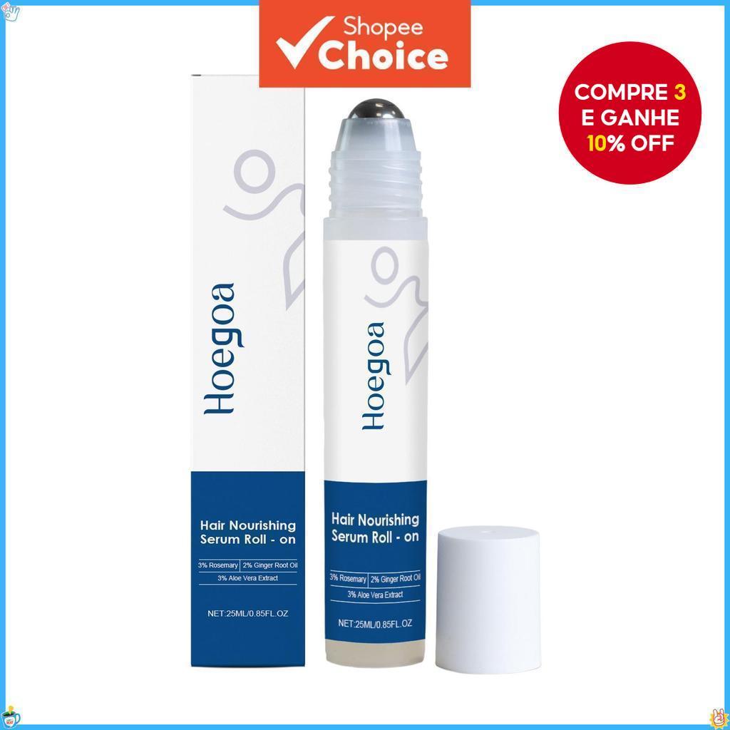 Sérum Capilar Roll on - Sérum para Crescimento de Cabelo Nutrir Folículo Capilar Massagear Couro Cabeludo Óleo