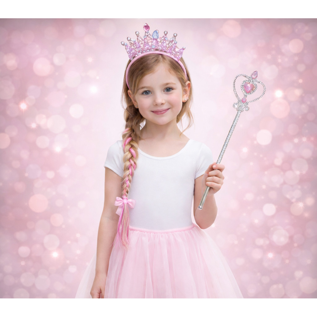 Tiara Arquinho Cabelo Infantil Princesa trança Carnaval Festa