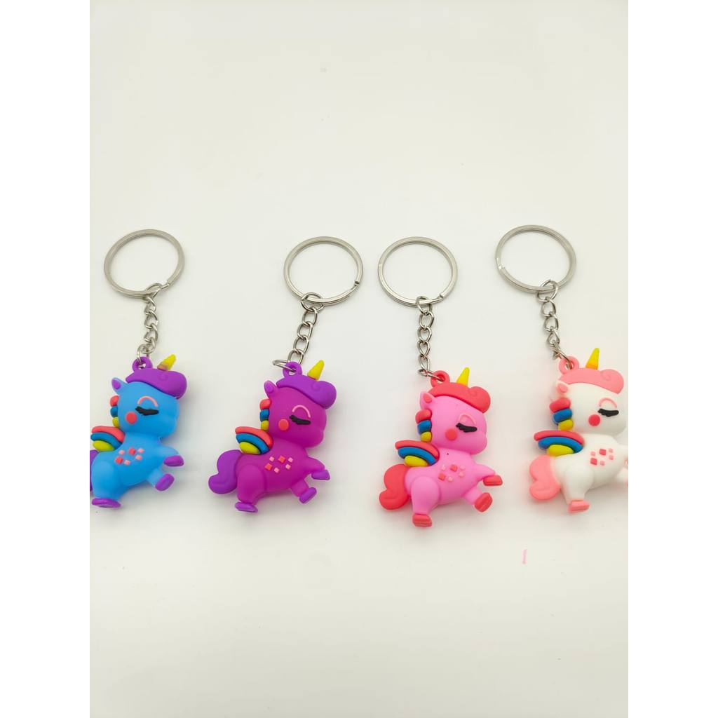 Kit com 12 Chaveiros de unicórnio para Mochila Presentes e Souvenirs atacado