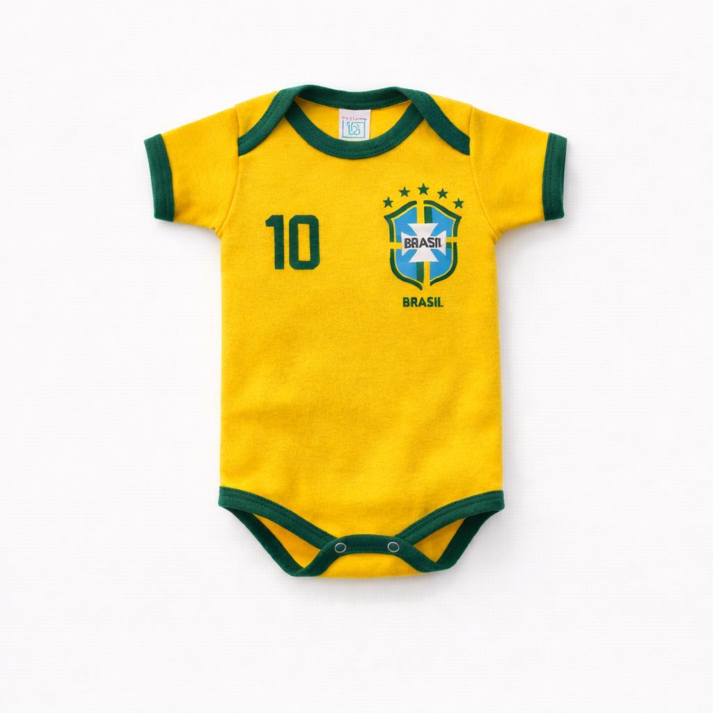 Body Tematico Brasil Copa mesversario premium