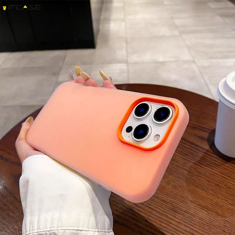 Para Redmi Note 12 11 Pro Plus Turbo SE 12S 11S 11T + 5G 4G Capa De Telefone 2 Em 1 Dupla Camada Laranja Doce Cor Colori