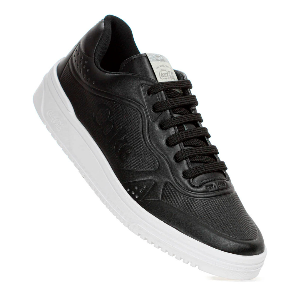 Tênis Unissex Casual March Embossed Confortável Leve Masculino e Feminino Original Coca-Cola · foto 2