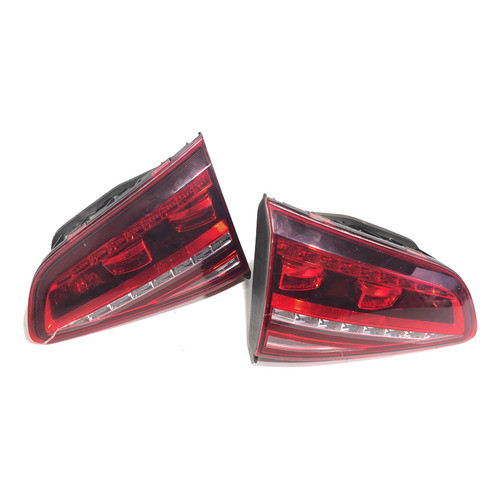 Par Lanterna Led Tampa Porta Mala Vw Golf Tsi 14 Até 19 Esquerdo Vermelho