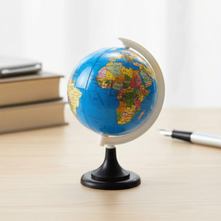 Apontador de Lápis Globo Terrestre 20cm - Win Paper / Educativo / Infantil / Escolar / Mapa / Mundo em Oferta na Shopee