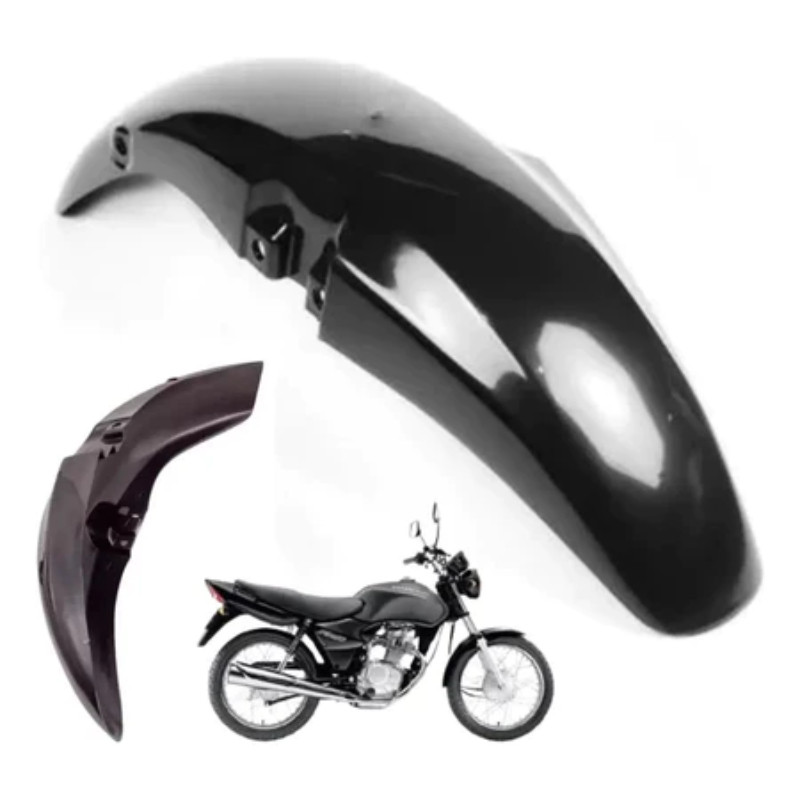Paralama Dianteiro Inquebrável Cg Titan Fan 125 2000 Á 2008 Preto Injetado ENVIO IMEDIATO em Oferta na Shopee