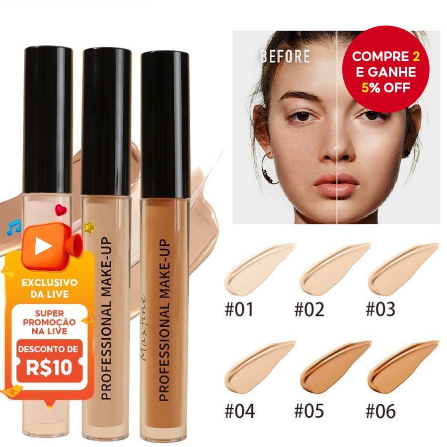 Corretivo Líquido Nude Matte De Alta Cobertura Hidratante De Longa Duração À Prova D