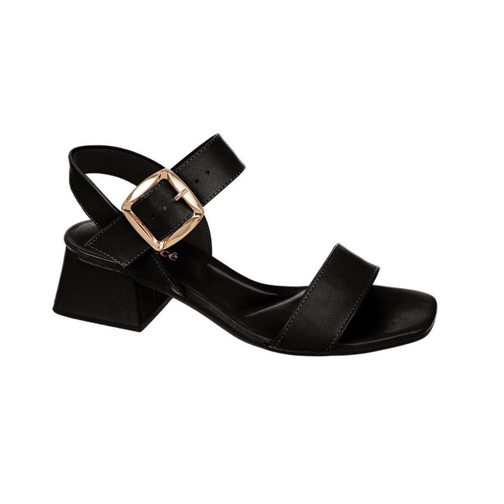 Sandalia Feminina Salto Baixo Quadrado Conforto Bebecê Original em Oferta na Shopee