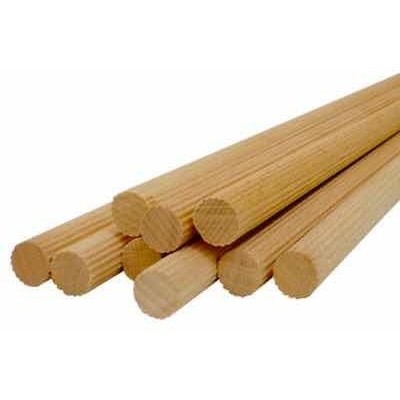 Cavilha Frisada Padrão Marfim 10x100 Kit Com 20 Varas