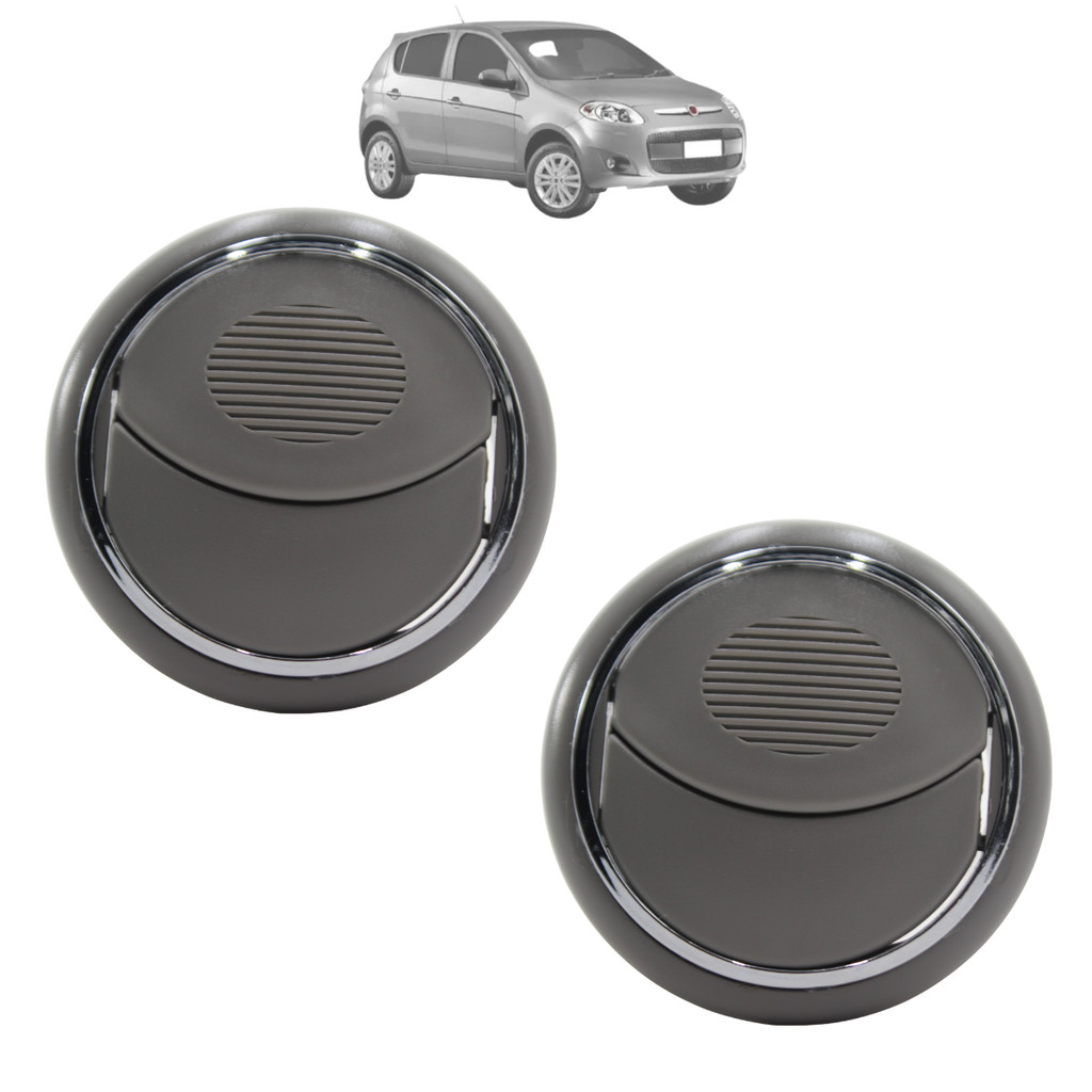 Difusor Ar Doblo 2002/2018 Novo Palio 2012/2018 Aro Cromado Kit 2