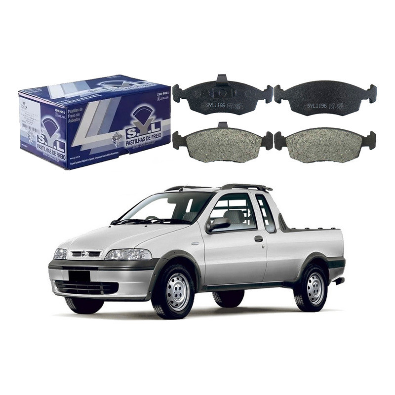 Pastilha Freio Dianteira, Strada 1.8 2003 A 2004 em Oferta na Shopee