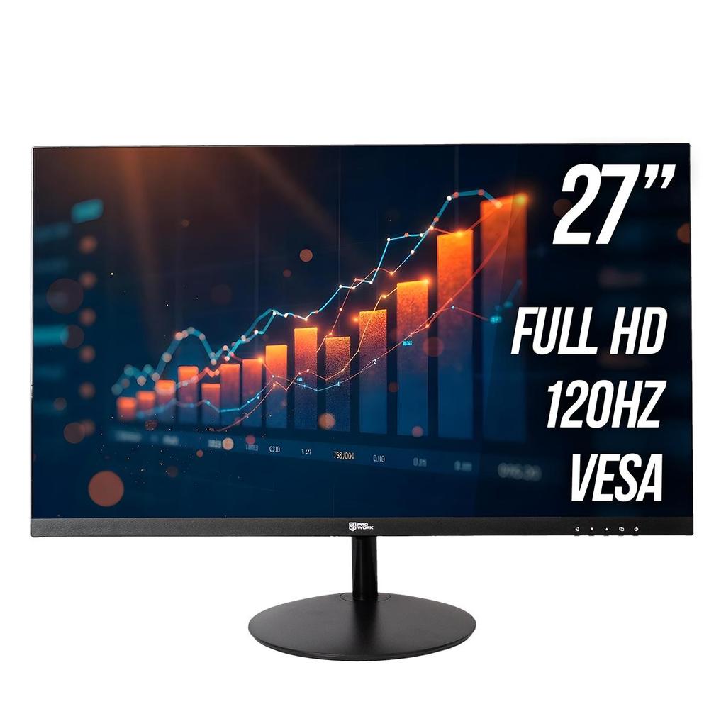 Monitor Safe Gamer ProWork 27''  FHD 120Hz HDMI, VGA, Preto - MO027 em Oferta na Shopee